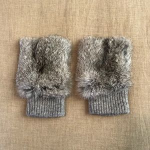 SAKS FIFTH AVE | Rabbit Fur Driving Gloves